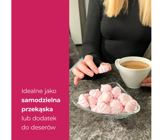 AmerPharma Locco 48 kcal Niskokaloryczne bezy proteinowe Malinowe - 1503767 - zdjęcie 4